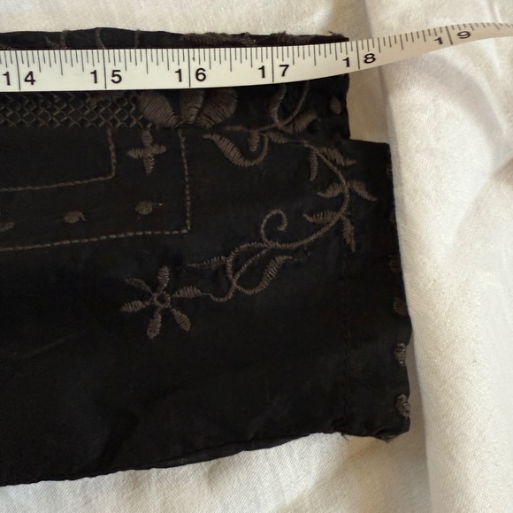MONORENO Women’s Embroidered Boho Black Tunic Small - Picture 11 of 11